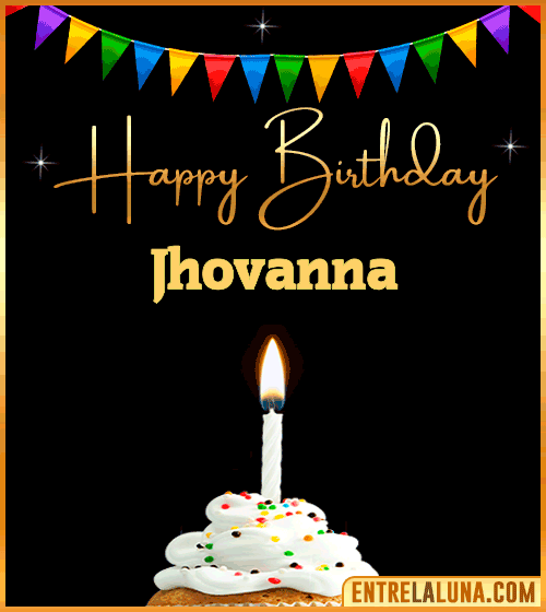 GiF Happy Birthday Jhovanna